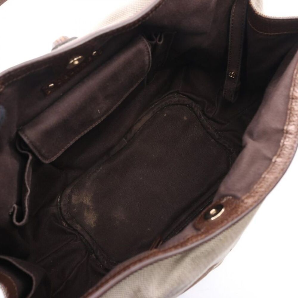 CELINE Carriage Canvas Leather Tote Bag - Picture 3 of 10